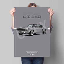 Load image into Gallery viewer, Illustration 1967 Shelby GT350 Mustang Medium Gray Metallic