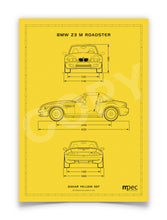 Load image into Gallery viewer, A4 BMW Z3 M Technical Illustration Poster - choice of colours