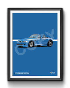 Illustration 1998 BMW Z3 M Roadster Estoril Blue Metallic 335