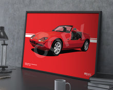 Load image into Gallery viewer, Landscape Illustration 1989 BMW Z1 Roadster Toprot 257