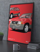 Load image into Gallery viewer, Illustration 1986 Vauxhall Nova 1.3 SR Carmine Red 76L
