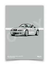 Load image into Gallery viewer, Illustration 2001 BMW Z3 2.2 Roadster Titan Silver 354