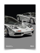 Load image into Gallery viewer, Illustration 1993 McLaren F1 in Magnesium Silver