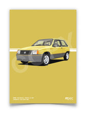 Load image into Gallery viewer, Illustration 1986 Vauxhall Nova 1.3 SR Jamaica Yellow 59L