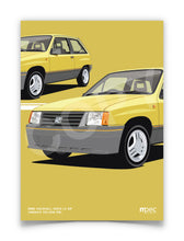 Load image into Gallery viewer, Illustration 1986 Vauxhall Nova 1.3 SR Jamaica Yellow 59L
