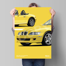 Load image into Gallery viewer, Illustration 1998 BMW Z3 M Roadster Dakar Yellow 337