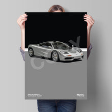 Load image into Gallery viewer, Illustration 1993 McLaren F1 Magnesium Silver
