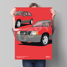 Load image into Gallery viewer, Illustration 1986 Vauxhall Nova 1.3 SR Carmine Red 76L