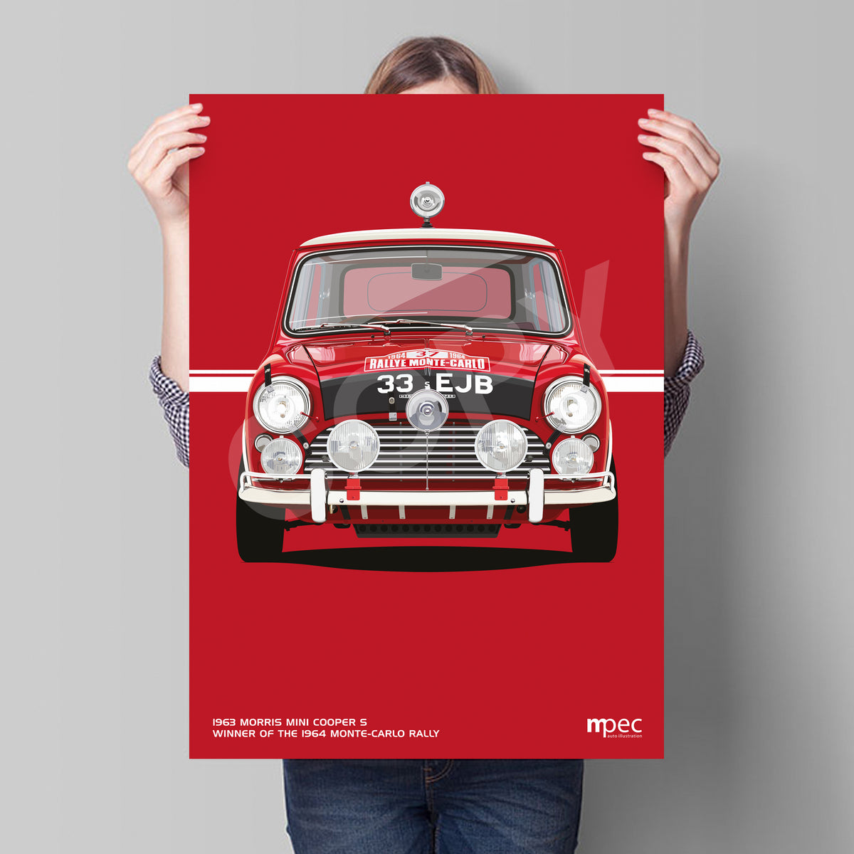 Illustration 1963 Morris Mini Cooper S 1964 Monte-Carlo Rally Winner