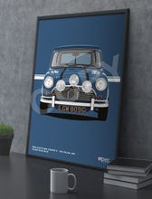 Load image into Gallery viewer, Illustration The Italian Job 1969 Austin Mini Cooper S - Blue