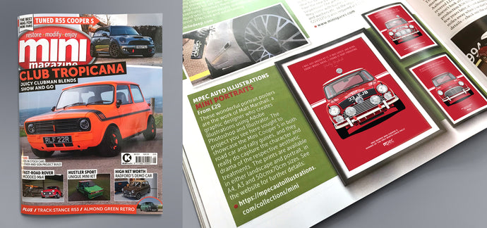 Mini Cooper S posters featured in May issue of Mini Magazine
