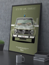 Load image into Gallery viewer, The Italian Job 1966 Alfa Romeo Giulia Super Polizia Poster - Green