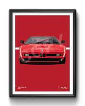 Load image into Gallery viewer, Illustration 1999 BMW M1 Red