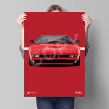 Load image into Gallery viewer, Illustration 1999 BMW M1 Red