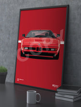 Load image into Gallery viewer, Illustration 1999 BMW M1 Red