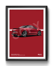 Load image into Gallery viewer, Illustration 2014 Peugeot RCZ R in Moroccan Red