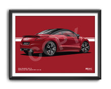 Load image into Gallery viewer, Landscape Illustration 2014 Peugeot RCZ R in Moroccan Red