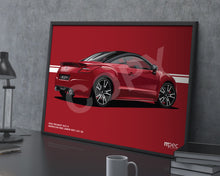 Load image into Gallery viewer, Landscape Illustration 2014 Peugeot RCZ R in Moroccan Red