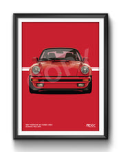 Load image into Gallery viewer, Illustration 1987 Porsche 911 Turbo (930) Guards Red 84A
