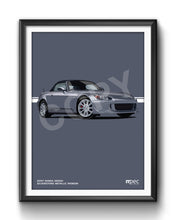 Load image into Gallery viewer, Illustration 2007 Honda S2000 Silverstone Metallic NH360M - Hood Up