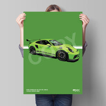 Load image into Gallery viewer, Illustration 2018 Porsche 911 GT3 RS Lizard Green M6B (991.2)