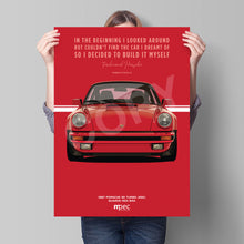 Load image into Gallery viewer, Illustration 1987 Porsche 911 Turbo (930) Guards Red 84A - Quote