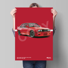 Load image into Gallery viewer, Illustration 1990 BMW E30 M3 Sport Evolution Brilliant Red 308