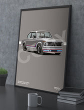 Load image into Gallery viewer, Illustration 1974 BMW 2002 Turbo Polaris Silver
