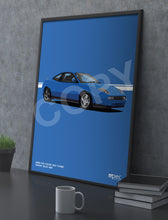 Load image into Gallery viewer, Illustration 1998 Fiat Coupe 20V Turbo Sprint Blue 462