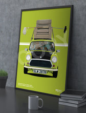 Load image into Gallery viewer, Illustration Mr Bean 1977 BL Mini 1000 in Austin Citron Green