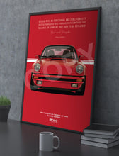 Load image into Gallery viewer, Illustration 1987 Porsche 911 Carrera 3.2 (930) Guards Red 84A - Quote