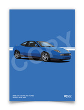 Load image into Gallery viewer, Illustration 1998 Fiat Coupe 20V Turbo Sprint Blue 462