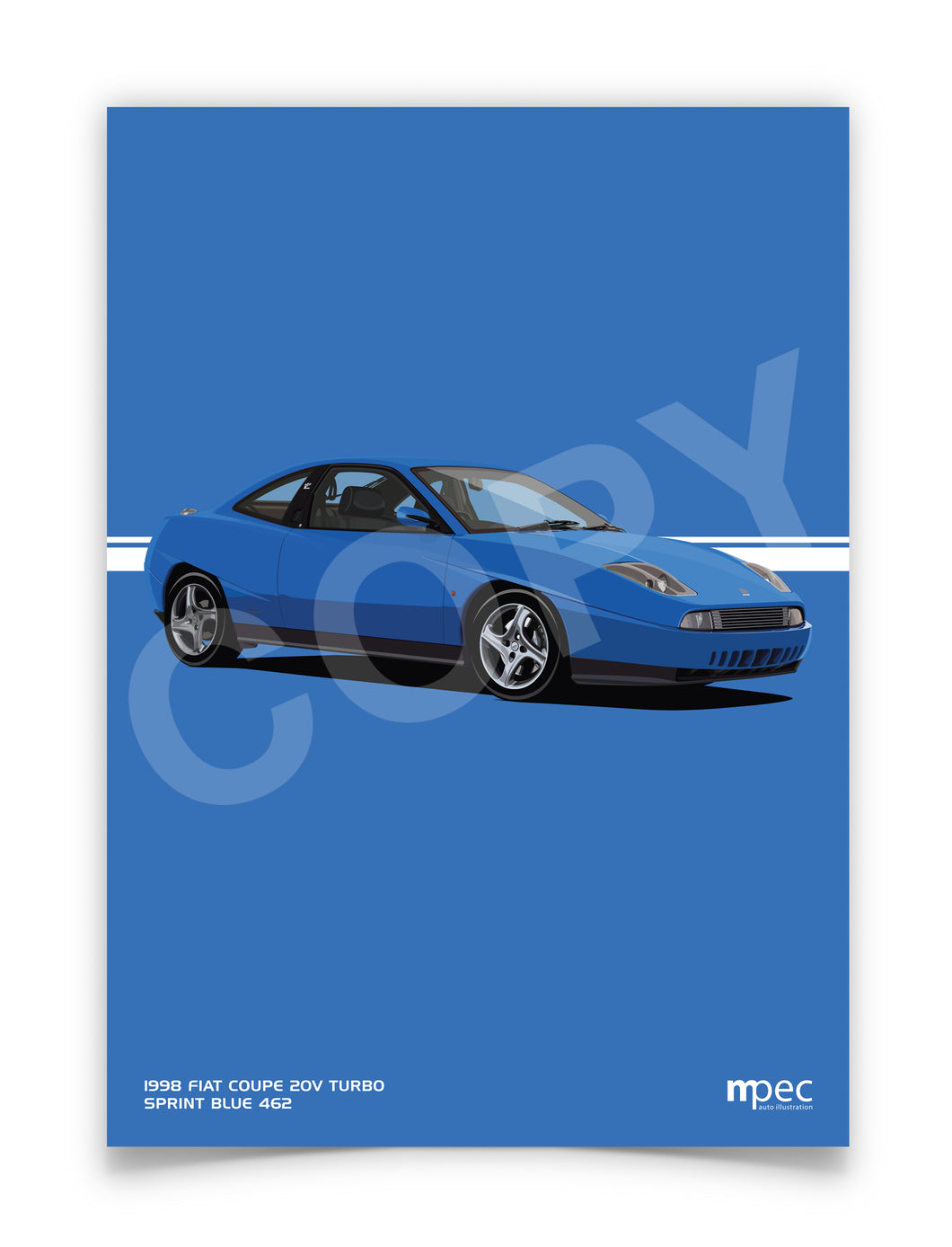 Illustration 1998 Fiat Coupe 20V Turbo Sprint Blue 462