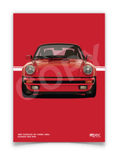 Load image into Gallery viewer, Illustration 1987 Porsche 911 Turbo (930) Guards Red 84A