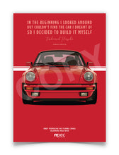 Load image into Gallery viewer, Illustration 1987 Porsche 911 Turbo (930) Guards Red 84A - Quote