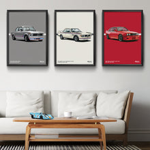 Load image into Gallery viewer, Illustration 1974 BMW 2002 Turbo Polaris Silver