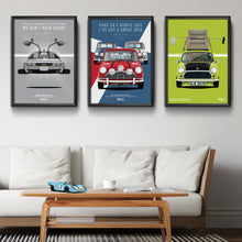 Load image into Gallery viewer, Illustration Mr Bean 1977 BL Mini 1000 in Austin Citron Green