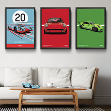 Load image into Gallery viewer, Illustration 1987 Porsche 911 Turbo (930) Guards Red 84A - Quote