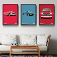 Load image into Gallery viewer, Illustration 1973 Triumph TR6 in Pimento Red 72