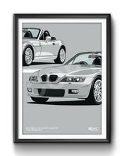 Load image into Gallery viewer, Illustration BMW Z3 2.2 Roadster Titan Silver 354