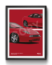 Load image into Gallery viewer, Illustration 1998 Fiat Coupe 20V Turbo LE Speed Red 168