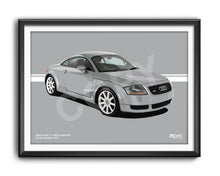 Load image into Gallery viewer, Illustration 2001 Audi TT 225 Quattro Avus Silver LY7J