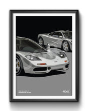Load image into Gallery viewer, Illustration 1993 McLaren F1 in Magnesium Silver