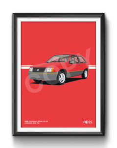 Illustration 1986 Vauxhall Nova 1.3 SR Carmine Red 76L