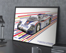 Load image into Gallery viewer, Landscape Illustration 1982 Le Mans Rothmans Porsche 956