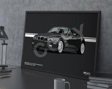 Load image into Gallery viewer, Landscape Illustration 1999 BMW Z3 2.0 Roadster Sapphire Black 475
