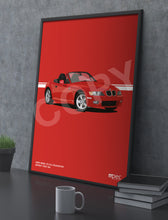 Load image into Gallery viewer, Illustration 1999 BMW Z3 2.0 Roadster Bright Red 314