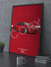 Load image into Gallery viewer, Illustration Advert 1998 Fiat Coupe 20V Turbo LE Speed Red 168
