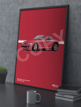 Load image into Gallery viewer, Illustration 1998 BMW Z3 M Roadster Imola Red 405