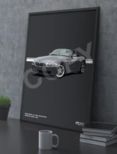 Load image into Gallery viewer, Illustration 2008 BMW Z4 3.0Si Roadster Stratus Grey 440